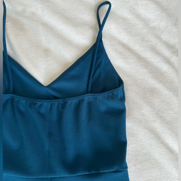 Lulu’s Forever Your Girl Teal Blue Mini Dress - Picture 7 of 9